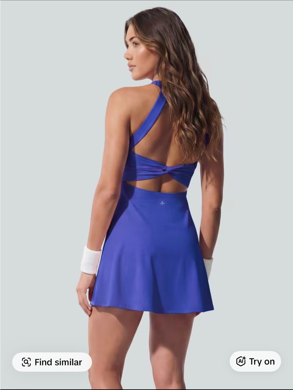 Halara Backless Crisscross Active Dress-Easy Peezy Edition